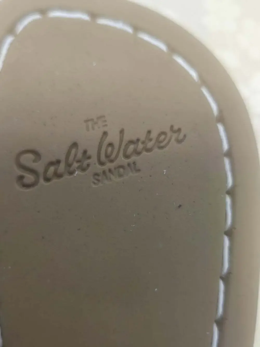 New The Salt Water Original Tan Color Toddler Adjustable Straps Leather Sandals